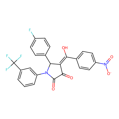 C24H14F4N2O5 structure