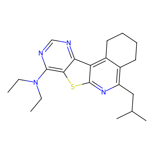 C21H28N4S structure