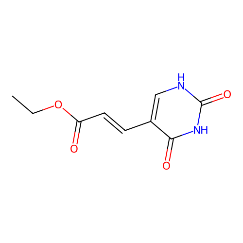 Ethyl 3-(2,4-dioxo-1,2,3,4-tetrahydropyrimidin-5-yl)prop-2-enoate structure