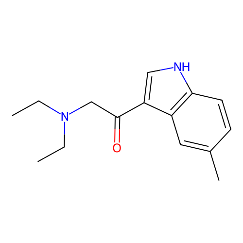 2-(diethylamino)-1-(5-methyl-1H-indol-3-yl)ethanone structure