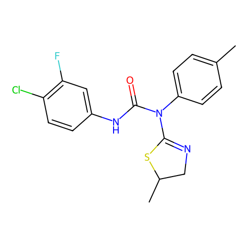 C18H17ClFN3OS structure