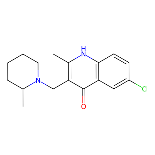 6-Chloro-2-methyl-3-[(2-methylpiperidin-1-yl)methyl]quinolin-4-ol structure