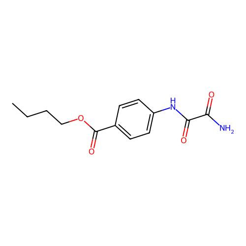 Butyl 4-{[amino(oxo)acetyl]amino}benzoate structure