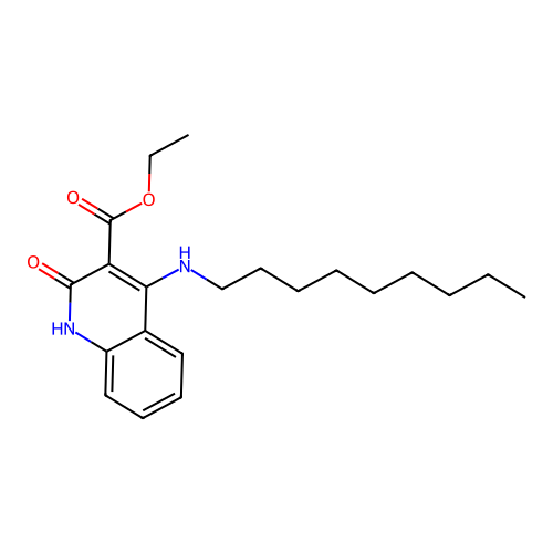Ethyl 4-(nonylamino)-2-oxo-1H-quinoline-3-carboxylate structure