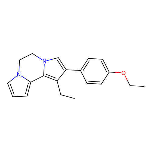 2-(4-Ethoxyphenyl)-1-ethyl-5,6-dihydrodipyrrolo[1,2-a:2',1'-c]pyrazine structure