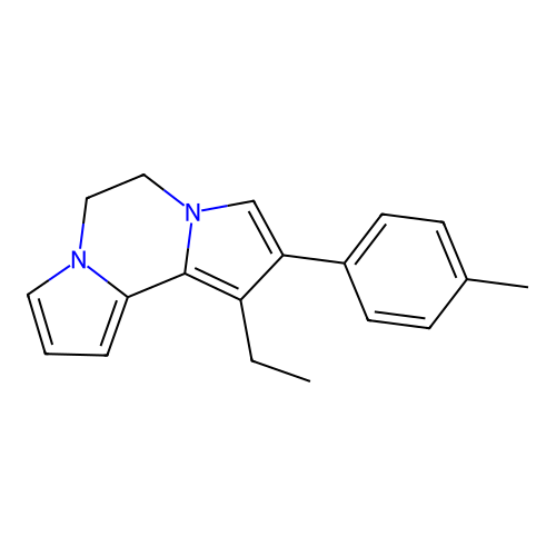 1-Ethyl-2-(4-methylphenyl)-5,6-dihydrodipyrrolo[1,2-a:2',1'-c]pyrazine structure