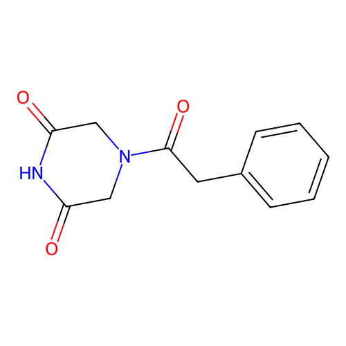 4-(2-Phenylacetyl)piperazine-2,6-dione structure