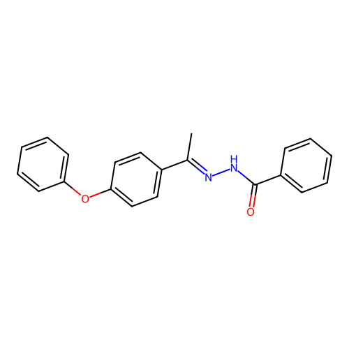 (E)-N'-(1-(4-phenoxyphenyl)ethylidene)benzohydrazide structure