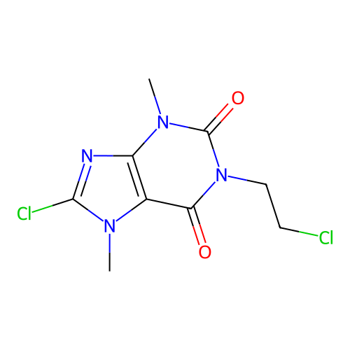 8-chloro-1-(2-chloroethyl)-3,7-dimethyl-1H-purine-2,6(3H,7H)-dione structure