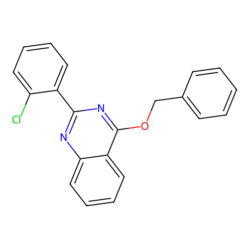 4-(Benzyloxy)-2-(2-chlorophenyl)quinazoline structure