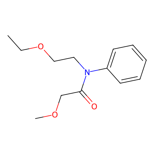 N-(2-ethoxyethyl)-2-methoxy-N-phenylacetamide structure
