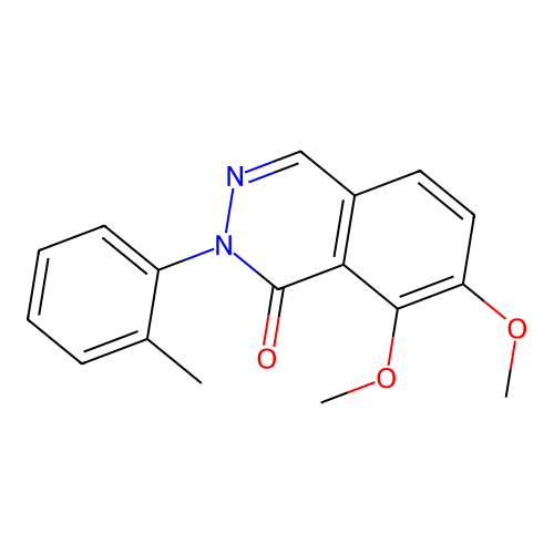 7,8-dimethoxy-2-(2-methylphenyl)phthalazin-1(2H)-one structure