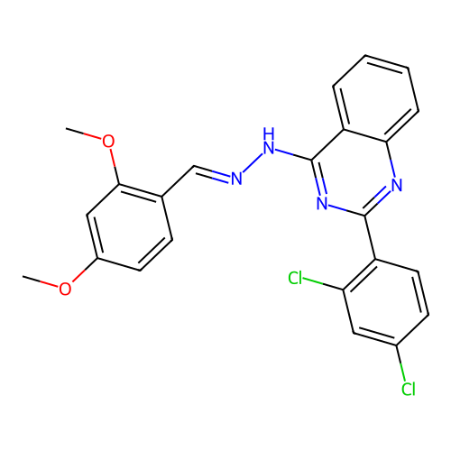 C23H18Cl2N4O2 structure