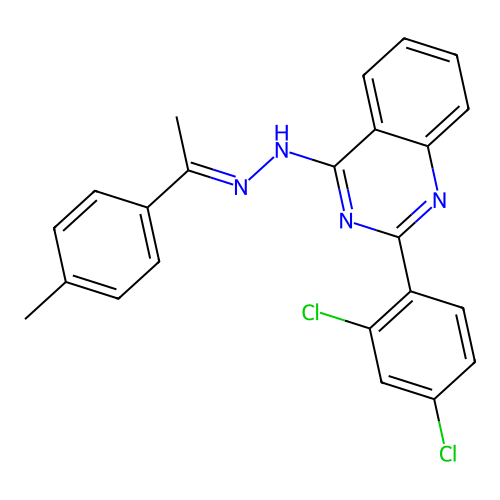 C23H18Cl2N4 structure