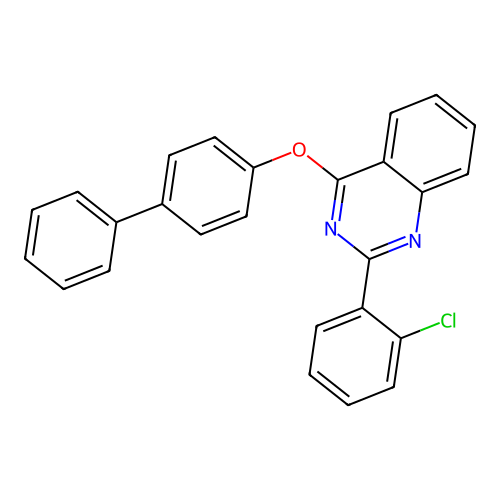 4-(Biphenyl-4-yloxy)-2-(2-chlorophenyl)quinazoline structure