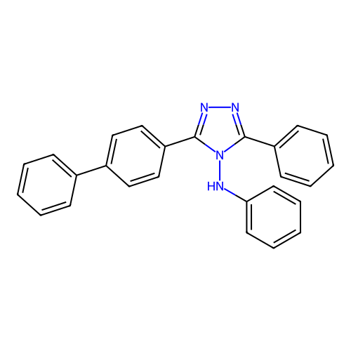 3-(biphenyl-4-yl)-N,5-diphenyl-4H-1,2,4-triazol-4-amine structure