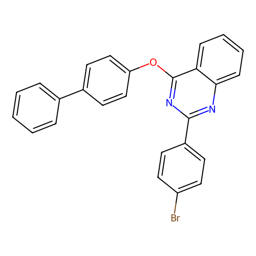 4-(Biphenyl-4-yloxy)-2-(4-bromophenyl)quinazoline structure