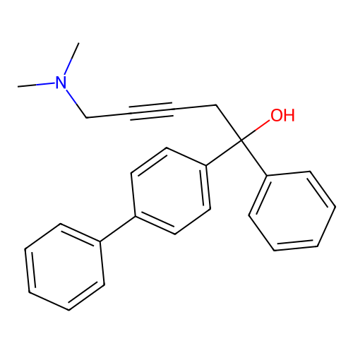 1-([1,1'-Biphenyl]-4-yl)-5-(dimethylamino)-1-phenylpent-3-yn-1-ol structure