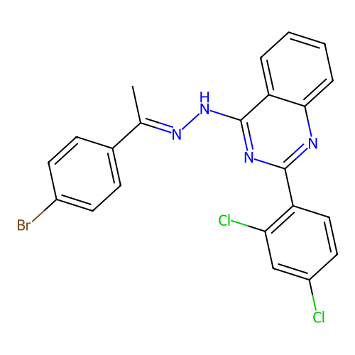 C22H15BrCl2N4 structure