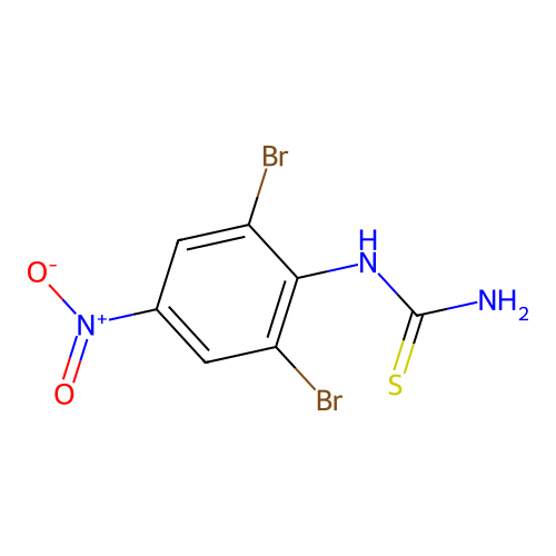 1-(2,6-Dibromo-4-nitrophenyl)thiourea structure