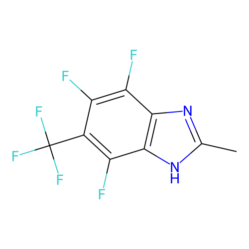 4,5,7-trifluoro-2-methyl-6-(trifluoromethyl)-1H-benzimidazole structure