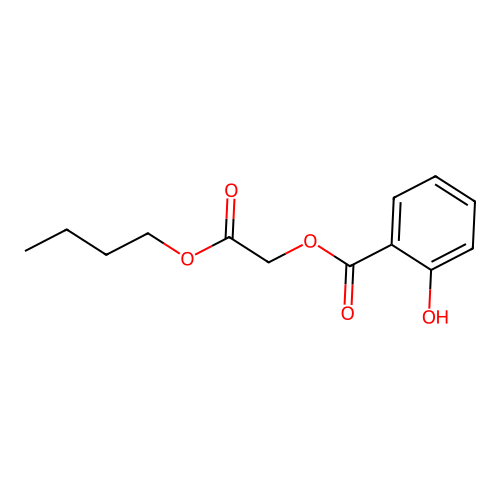 2-Butoxy-2-oxoethyl 2-hydroxybenzoate structure