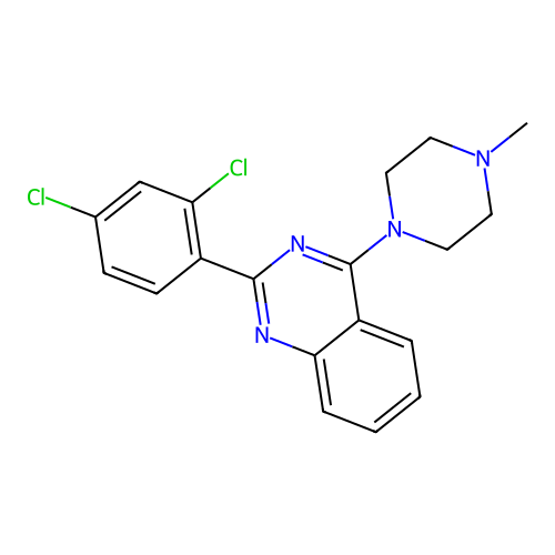 2-(2,4-Dichlorophenyl)-4-(4-methylpiperazin-1-yl)quinazoline structure