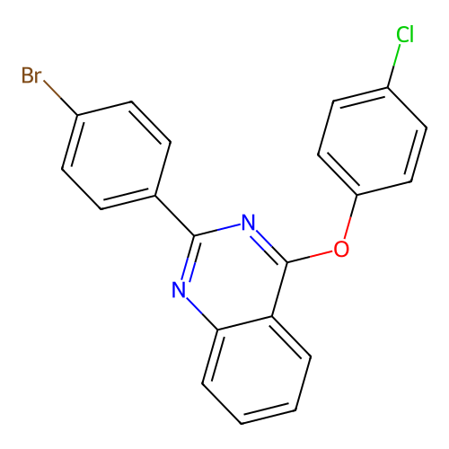 2-(4-Bromophenyl)-4-(4-chlorophenoxy)quinazoline structure