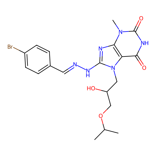C19H23BrN6O4 structure