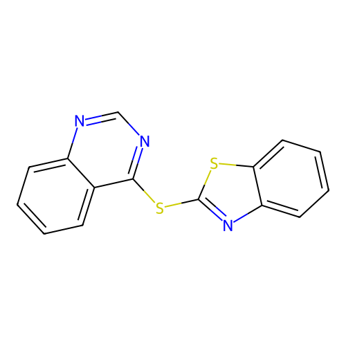 4-(1,3-Benzothiazol-2-ylsulfanyl)quinazoline structure