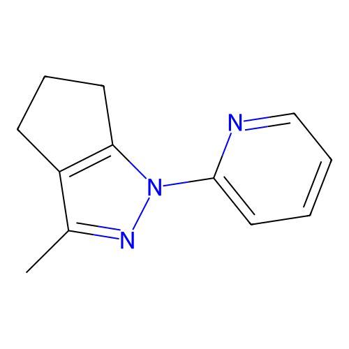 3-Methyl-1-(pyridin-2-yl)-1,4,5,6-tetrahydrocyclopenta[c]pyrazole structure
