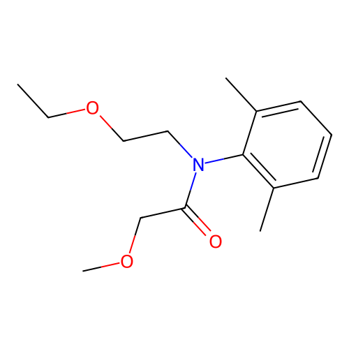 N-(2,6-dimethylphenyl)-N-(2-ethoxyethyl)-2-methoxyacetamide structure
