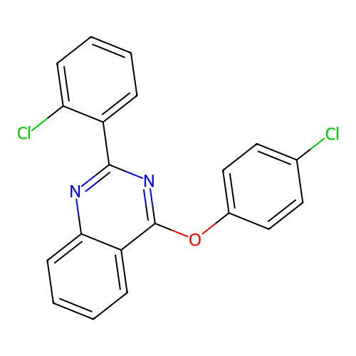 4-(4-Chlorophenoxy)-2-(2-chlorophenyl)quinazoline structure