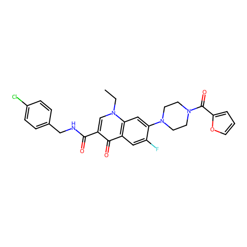 C28H26ClFN4O4 structure