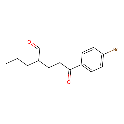 5-(4-Bromophenyl)-5-oxo-2-propylpentanal structure