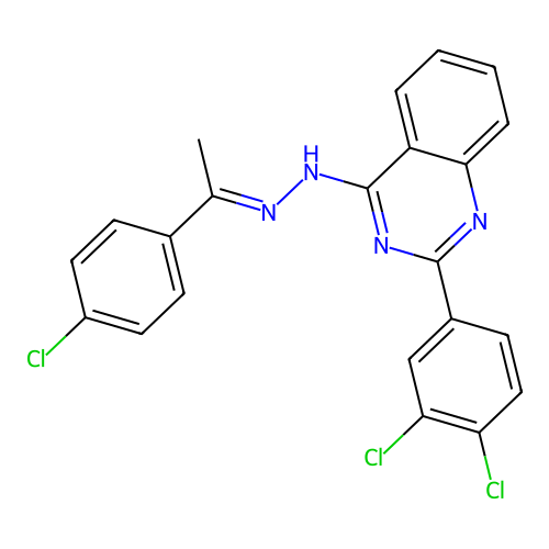 C22H15Cl3N4 structure