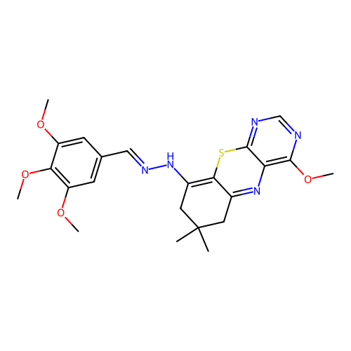C23H27N5O4S structure