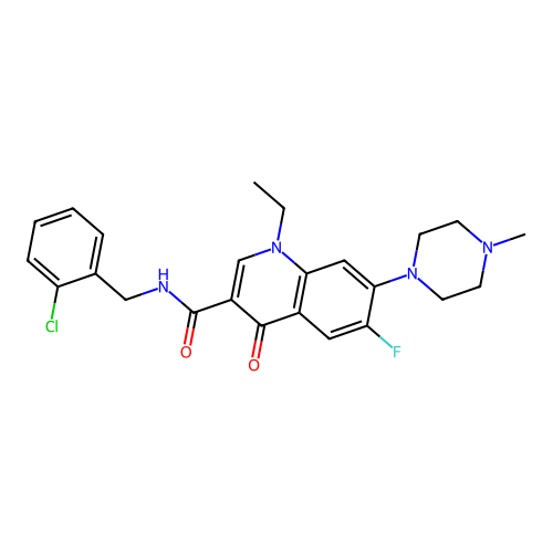 C24H26ClFN4O2 structure