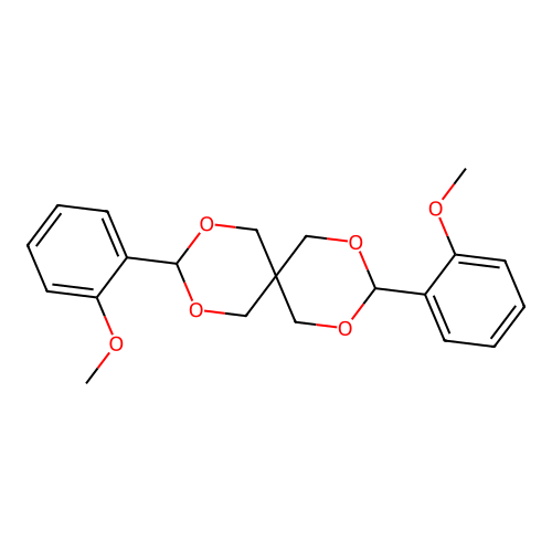 3,9-Bis(2-methoxyphenyl)-2,4,8,10-tetraoxaspiro[5.5]undecane structure