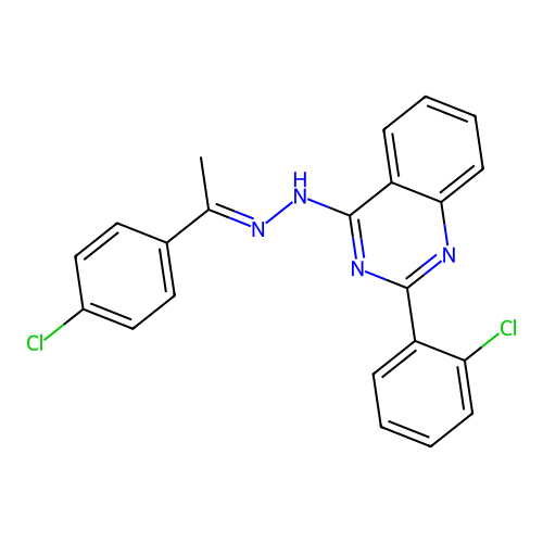 C22H16Cl2N4 structure