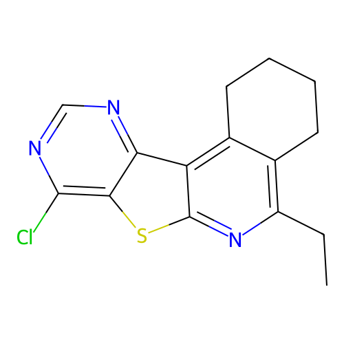 8-Chloro-5-ethyl-1,2,3,4-tetrahydro-7-thia-6,9,11-triaza-benzo[c]fluorene structure