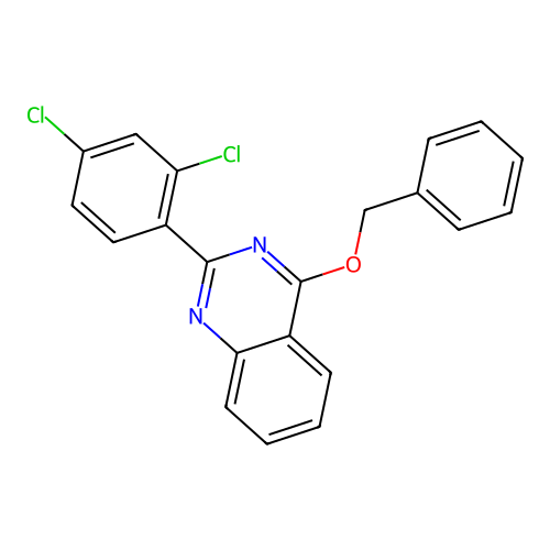 4-(Benzyloxy)-2-(2,4-dichlorophenyl)quinazoline structure