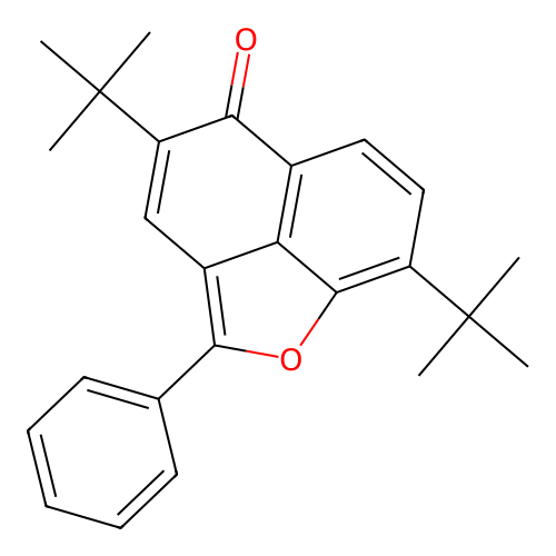 4,8-di-tert-butyl-2-phenyl-5H-naphtho[1,8-bc]furan-5-one structure