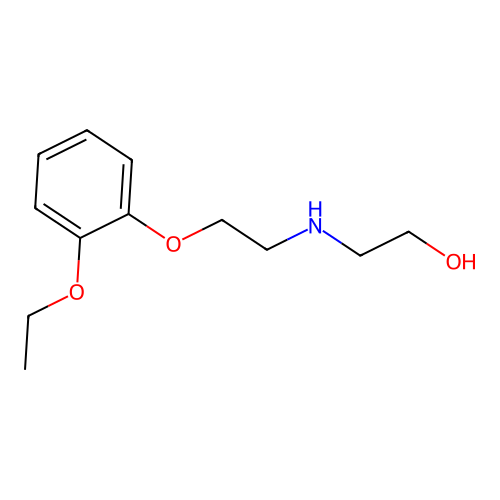 2-((2-(2-Ethoxyphenoxy)ethyl)amino)ethanol structure