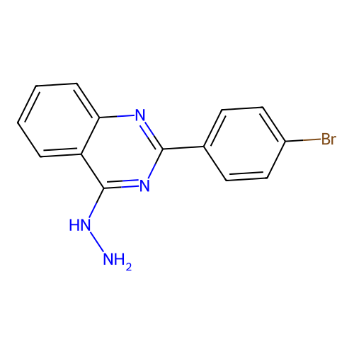 2-(4-Bromophenyl)-4-hydrazinylquinazoline structure