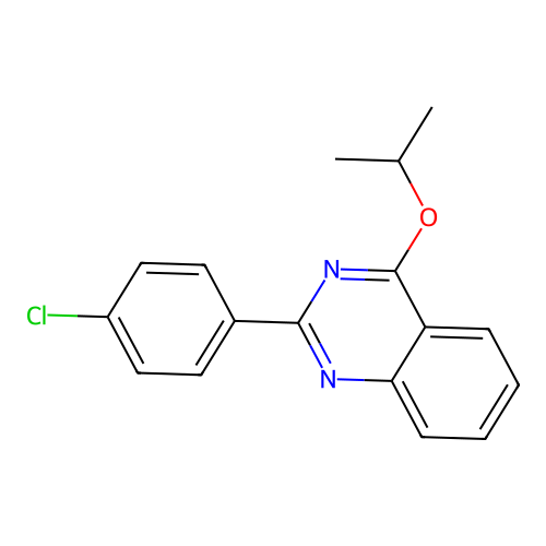 2-(4-Chlorophenyl)-4-propan-2-yloxyquinazoline structure