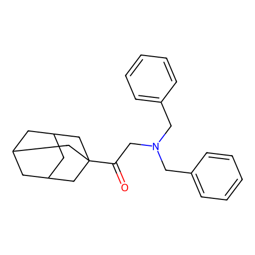 1-((3r,5r,7r)-Adamantan-1-yl)-2-(dibenzylamino)ethanone structure