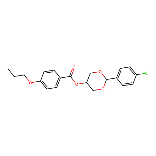2-(4-Chlorophenyl)-1,3-dioxan-5-yl 4-propoxybenzoate structure