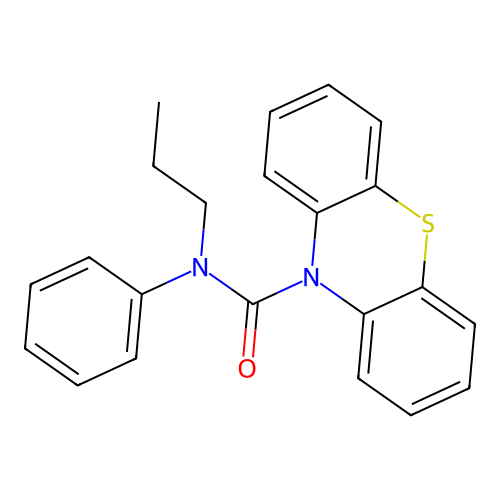 N-phenyl-N-propyl-10H-phenothiazine-10-carboxamide structure