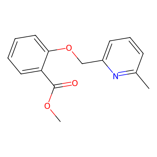 Methyl 2-[(6-methylpyridin-2-yl)methoxy]benzoate structure